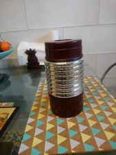 ART DECO 1930 40's THERMOS STREAMLINER BAKELITE CHROME VERRE FONCTIONNE