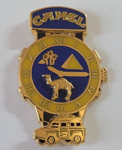 Pins montre camel trophy bleu - camel,