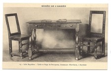 paris ,musée de l'armée  ,salle napoléon ,table et siège de bonaparte
