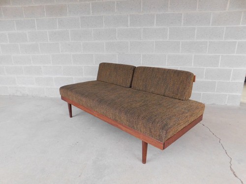Danish modern teak sofa daybed - danish,