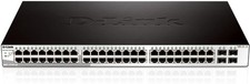 Smart Switch Gigabit D-Link DGS-1210-52 48 Ports Dont 4 Ports Combo SFP