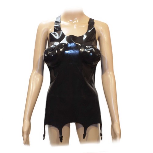 Robe bretelles latex - à,