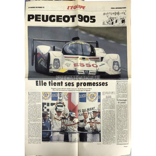 Equipe 24h mans 1992 - l'equipe,