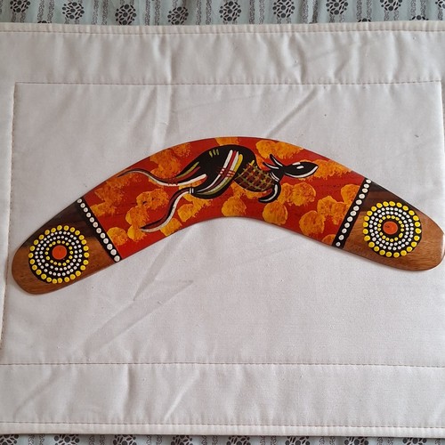 Boomerang décoratif bois - boomerang,