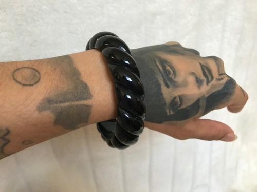 Bracelet bangle résine - , noire