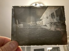photo sur plaque de verre « Aviateur, Avion »