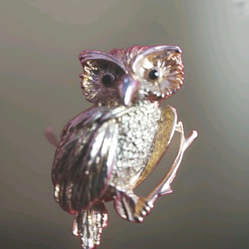 Broche hibou vintage - broche,