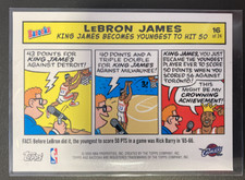 LEBRON JAMES 2005 TOPPS BAZOOKA COMIC MAGNET - 16 OF 24