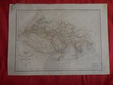 CARTE - Monde connu des