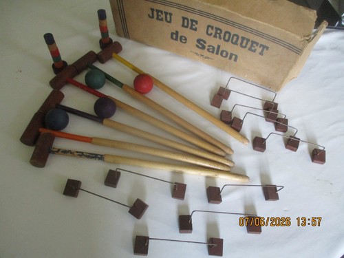 Ancien jouet jeu croquet de - jouet,