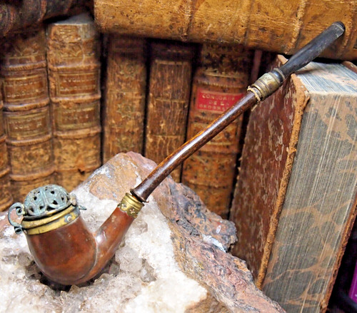 Pipe bois sculpte avec - en,