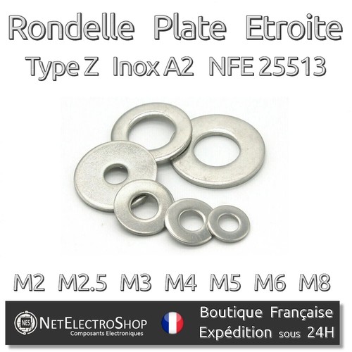 Rondelle plate etroite - plate,