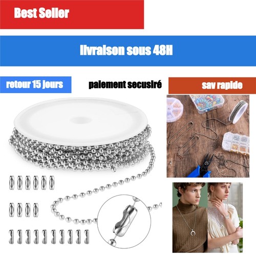 Chaîne billes acier - à,