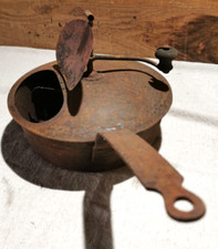 TORREFACTEUR ANCIEN GRILLOIR A CAFE ORGE CHATAIGNE