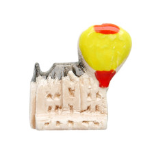 Feve Ancienne Artisanale Publicitaire Pagis France Mesclon Annonay Montgolfiere