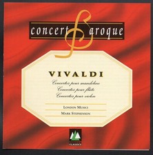 VIVALDI ; Concert Baroque ;mandoline,flute,violon ; 1999 ; CONIFER Classics.