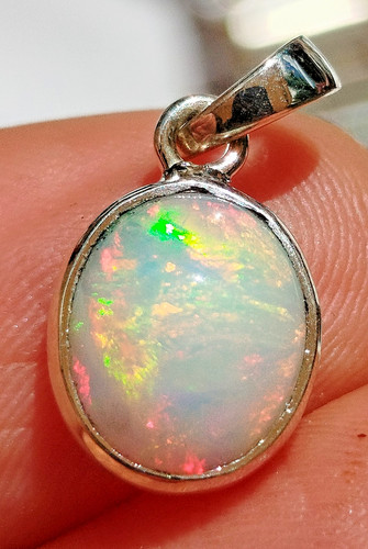 46g pendentif opale blanche - 1,46g,