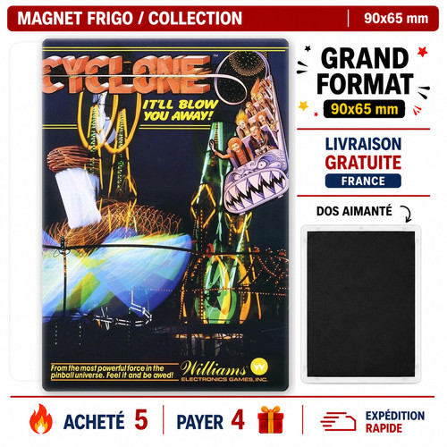 Magnet flyer pinball - flyer, cyclone