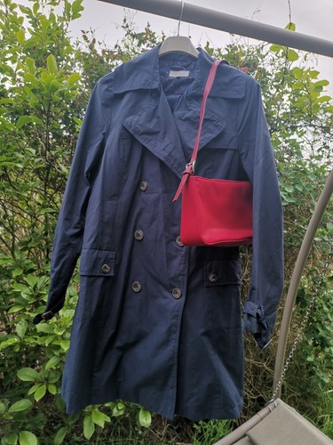Trench tex woman bleu marine - trench,