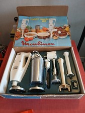 Vintage, Moulinex, 1973, grand coffret complet en très bon état, boîte et notice