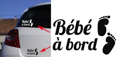 Sticker bebe bord - sticker, -petits