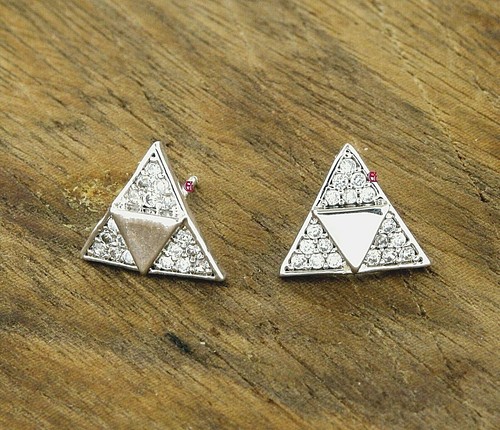 New earrings triangle style - new,