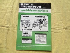 Tracteur RENAULT 50S 60S 70S 80S 90S 460S 480S..... --- Moteur MWM D 325 et 327