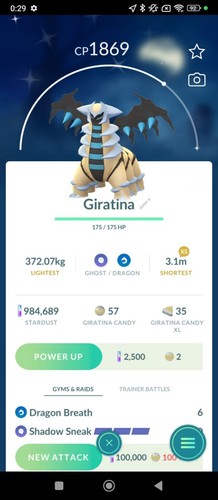 Giratina shiny legendary - shiny,