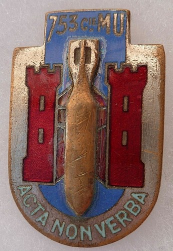 Insigne matériel 753 - insigne, 753°