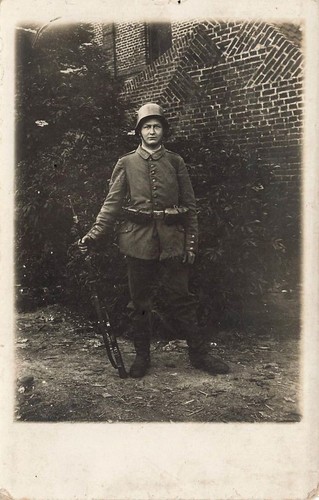 Carte postale photo - ww1, soldat