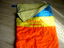 Sac duvet de couchage CAMPING car - BLEU et ORANGE  -Vintage 1970 combi VW rétro