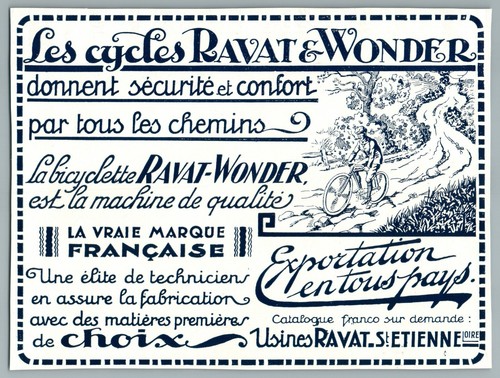 1926 bicyclette ravat - ravat, wonder