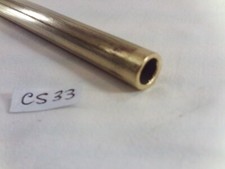 Tubulure tube lisse en laiton section ronde, Ø 10,8 mm L : 60,8 cm (CS33)