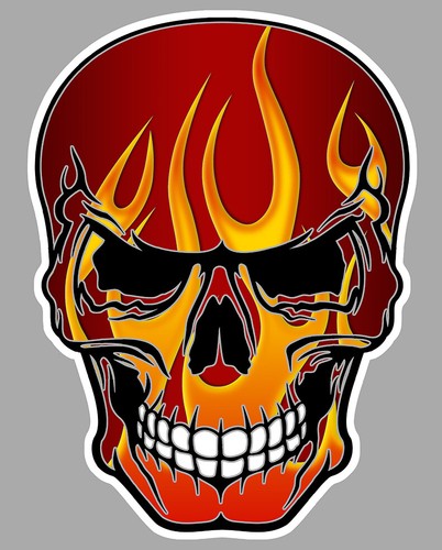 Sticker skull tete mort - skull, de