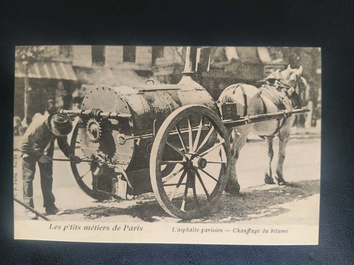 Carte postale paris asphalte - paris, l'asphalte