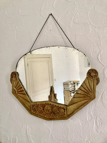Miroir art déco suspendre - déco,