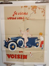Affiche Automobile Voisin JOE BRIDGE