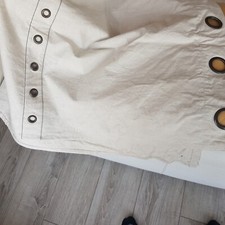 1 PAIRE DE DOUBLE RIDEAUX prêt à poser 100% coton-œillets de suspension intégrés