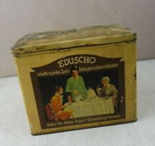 Ancienne boîte en métal / conserve, café thé cacao / kaffee tee kakao, Eduscho