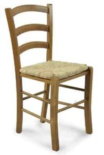 chaises paysannes de restaurant bois/osier