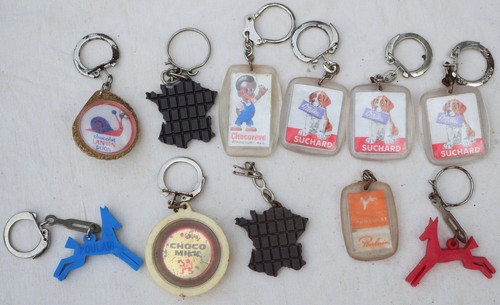 Lot porte clefs chocolat - porte-clefs,