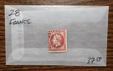 France Stamp #28 -Used -Red