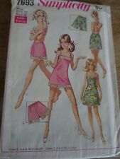 7693 ✂? RARE PATRON SIMPLICITY VINTAGE 1960 LINGERIE PANTY COMBI JUPON 