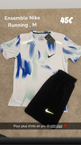 Ensemble nike running blanc - ensemble,