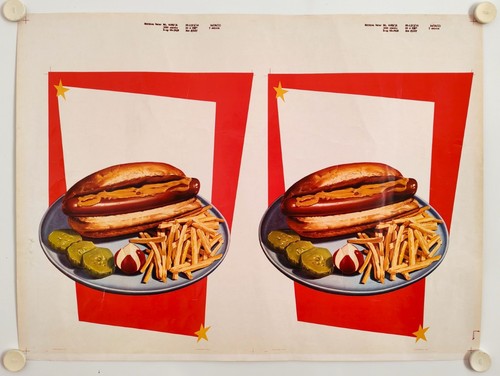 Affiche american die - cut, 1953