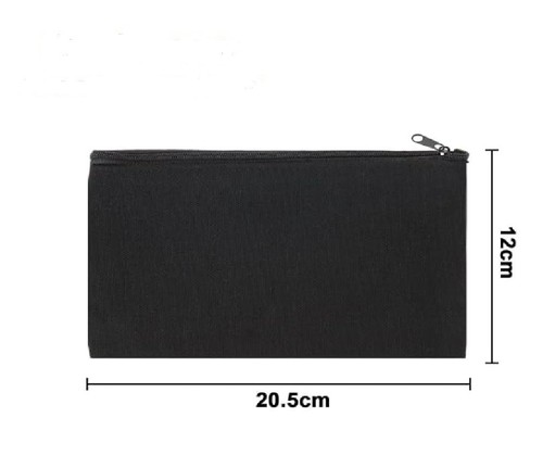 Pochette tissu zippée - , 12×21
