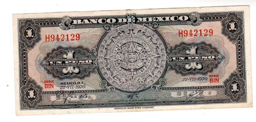 Mexique mexico billet peso - billet,