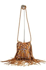 Sac à bandoulière en cuir camel