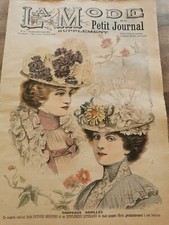 ANCIENNE REVUE LA MODE DU PETIT JOURNAL AVEC PATRON BRASSIERE  BAVOIRS N°30 1900