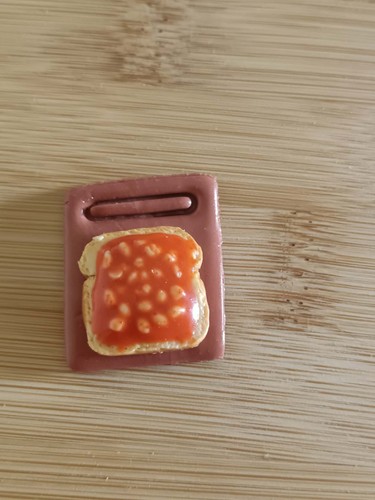 Toast with beans miniatures - toast,